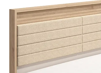 letto testata beige