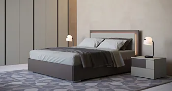 letto led testata