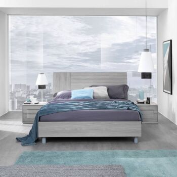 letto grigio matrimoniale economico