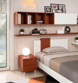 letto bianco e paprika
