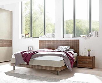 letto king size serigrafato noce