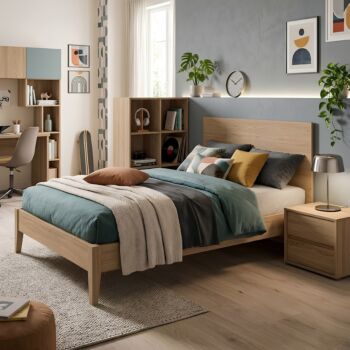 Letto 1 piazza e mezza Royal Oak, 120x200, rete inclusa