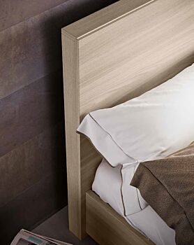 Letto matrimoniale Olmo natura, design moderno