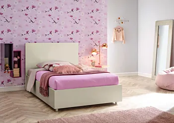 Letto piazza e mezza Plane contenitore, Moretti Compact, Bianco luce