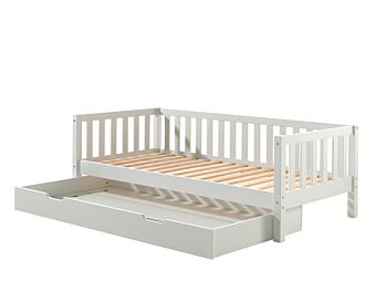 Divano letto pino massello con secondo estraibile, disponibile in due colorazioni Zenzero Shop