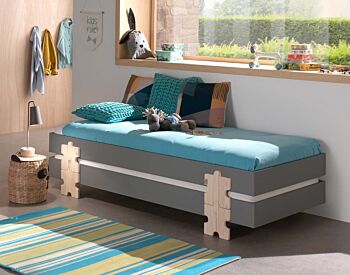 Letto sommier sovrapponibile, disponibili 2 colorazioni