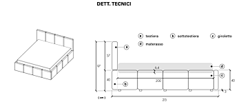 Camera da letto con letto imbottito, armadio e comodini