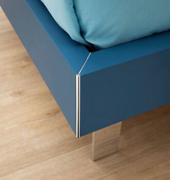 Letto singolo Branchia Moretti Compact, finitura Blu navy