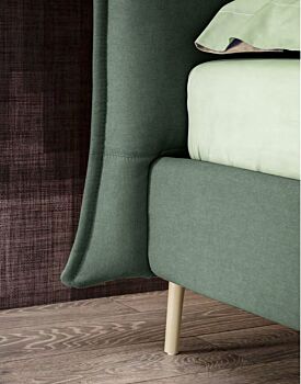 Letto matrimoniale Nathy, king size in finitura Caraibi