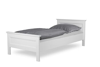 Letto singolo Milk per camerette in finitura Bianca, 90 x 200