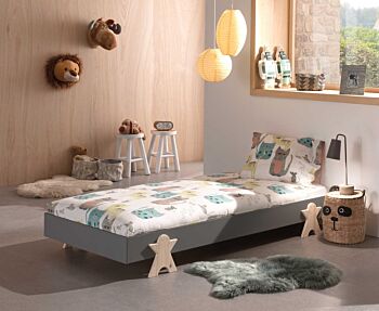 Letto singolo sommier sovrapponibile, disponibili 2 colorazioni