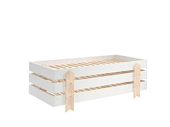 Letto singolo sommier per camerette, sovrapponibile, disponibili 2 colorazioni