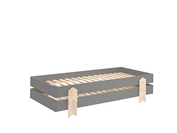 Letto singolo sommier per camerette, sovrapponibile, disponibili 2 colorazioni