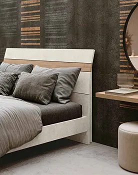 letto matrimoniale spatolato bianco