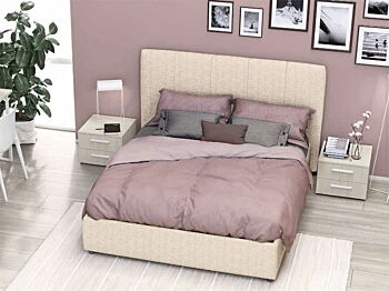 Letto in tessuto finitura Desert