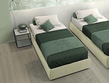 Letto singolo Kant senza testata in finitura Domy