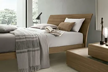 Letto Narciso Tomasella, finitura Noce ambra Zenzero Shop