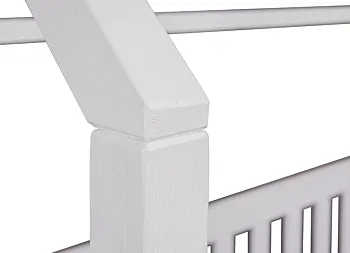 Letto montessoriano design a casetta, Bianco, 90x200 cm Zenzero Shop