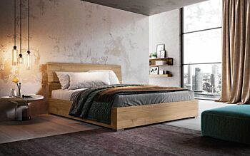 letto moderno noce biondo
