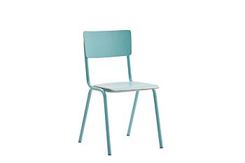Sedia con fusto verde con seduta e schienale verde Tiffany