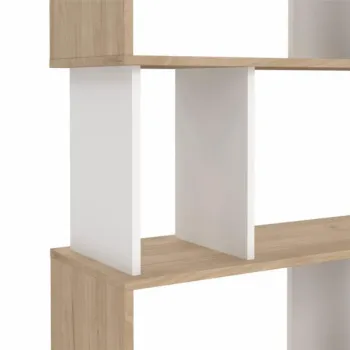 libreria moderna rovere e bianca