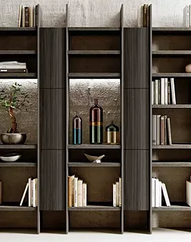 libreria per soggiorni noce scruro