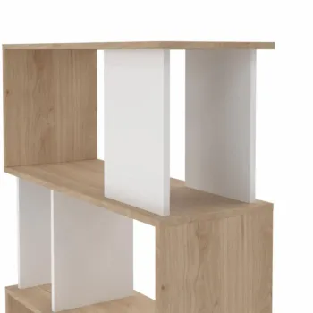libreria moderna rovere e bianca