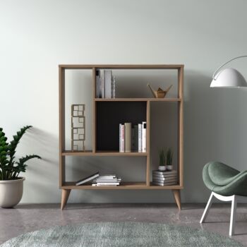 Libreria Ankara rovere, libreria moderna di design