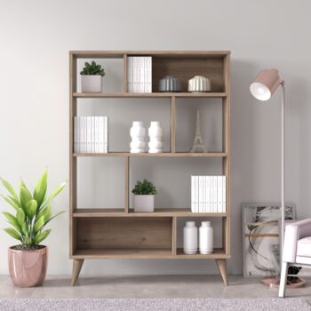Libreria rovere Ankara con piedini