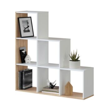 libreria divisoria bifacciale rovere