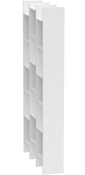 Libreria alta di design, in finitura bianco artik
