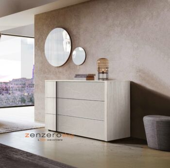 Set completo Santorini  in finitura Bianco altea e Graniglia chiara
