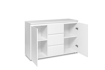 Conveniente madia  2 ante e 3 cassetti colore Bianco opaco