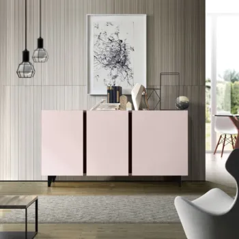 credenza rosa a 3 ante