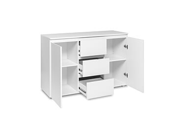 Conveniente madia  2 ante e 3 cassetti colore Bianco opaco