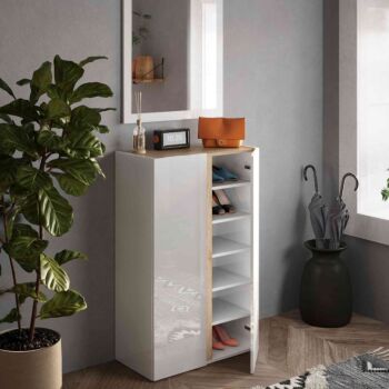 Composizione moderna Bianco lucido e Cadiz