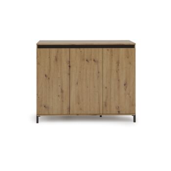 Madia alta in offerta a 3 ante, finitura Rovere Artisan nuova