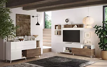 credenza con piedini bianca piccola