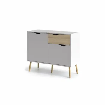 madia bianco e rovere