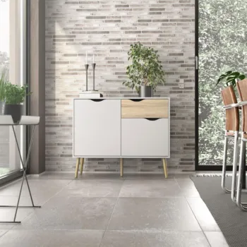 madia bianco e rovere