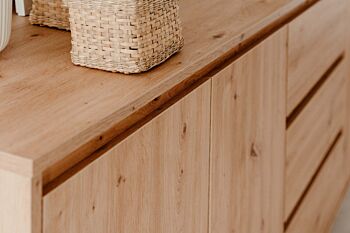 madia 2 porte rovere
