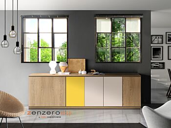 Mobili da sala moderni, Credenza di design a 5 ante in offerta