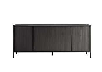 Madia 4 ante, stile moderno, finitura frassinato nero