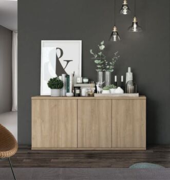 Madia moderna di design in finitura Royal Oak