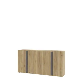 madia 4 ripiani rovere