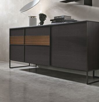 Madia moderna Rovere Carbone e Termocotto