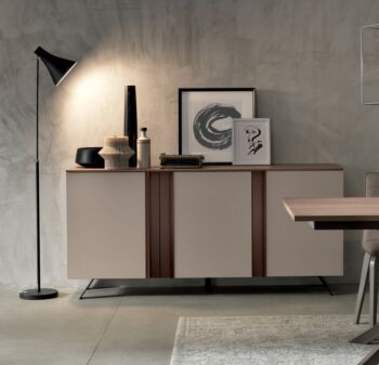 Madia Annecy color cachemire a 3 ante dal design moderno, Made in Italy