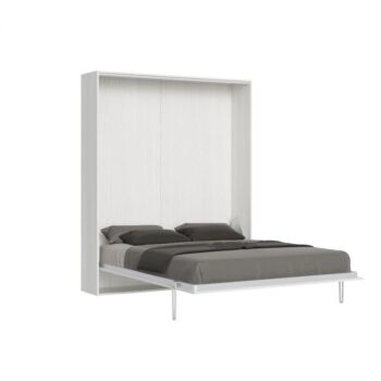 Letto Slide salvaspazio matrimoniale 160 x 190, Bianco frassino