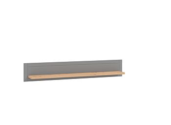 Mensola di design finitura Rovere e Grigio