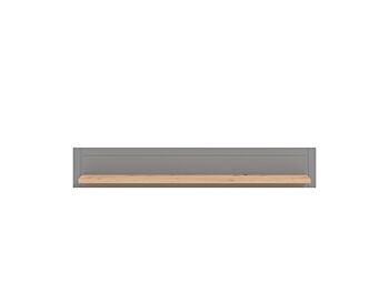 Mensola di design finitura Rovere e Grigio